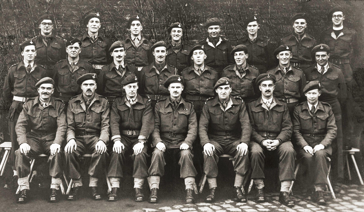 Officers of the 6th Battalion of Green Howards, December 4th, 1944